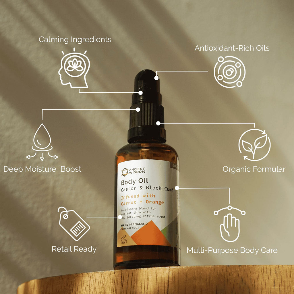 Organic Body Oil 50ml - Carrot & Orange