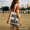 Iconic Basic Tote Bag - ACCESS ALL AREA - Natural 4oz