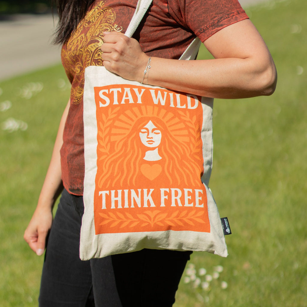 Nomad Sari Iconic Toni Tote Bag - Stay Wild - Natural 10oz