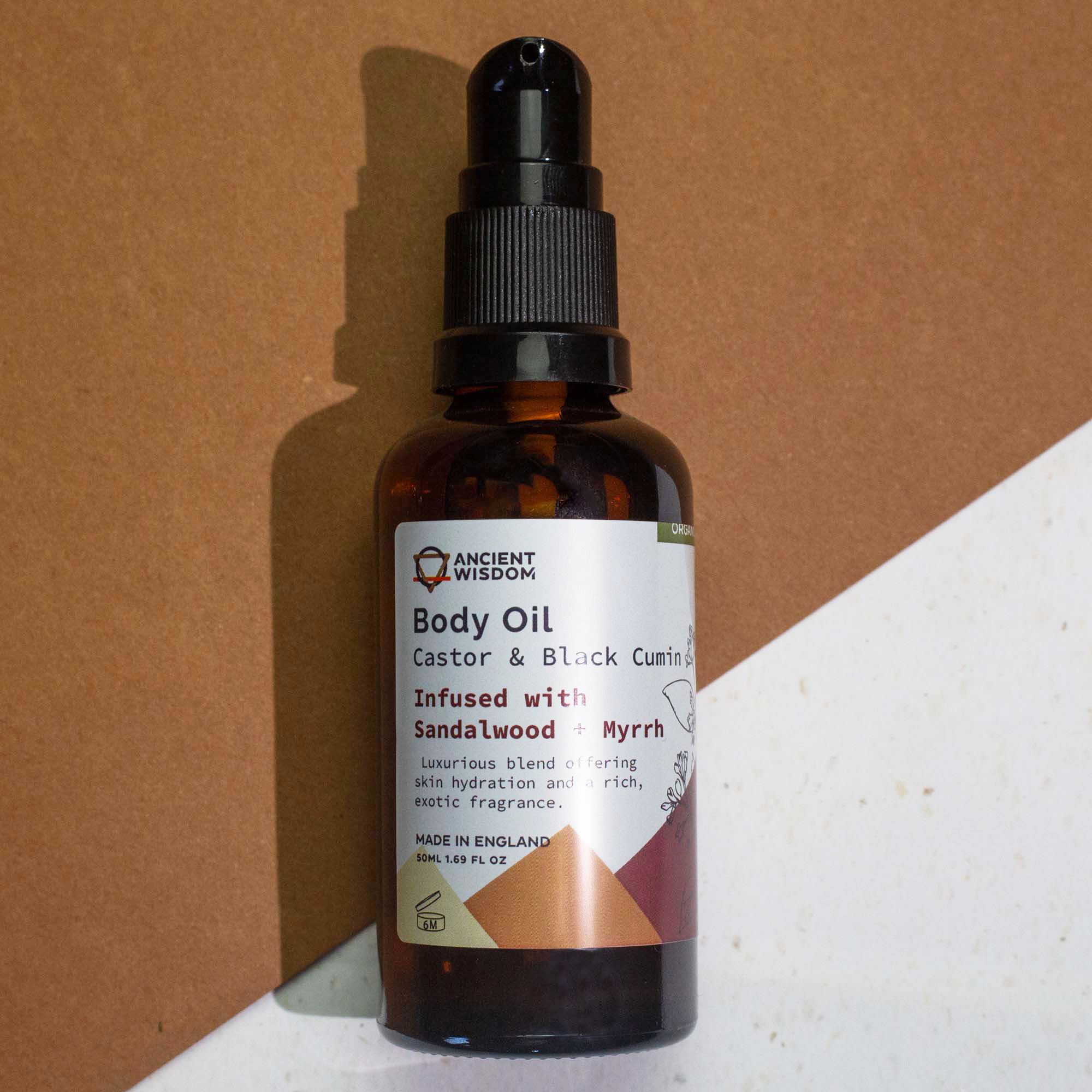 Organic Body Oil 50ml - Sandalwood & Myrrh