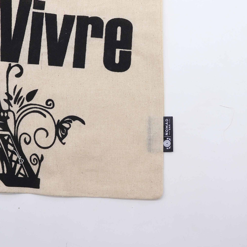 Iconic Basic Tote Bag - Joie de Vivre - Natural 4oz