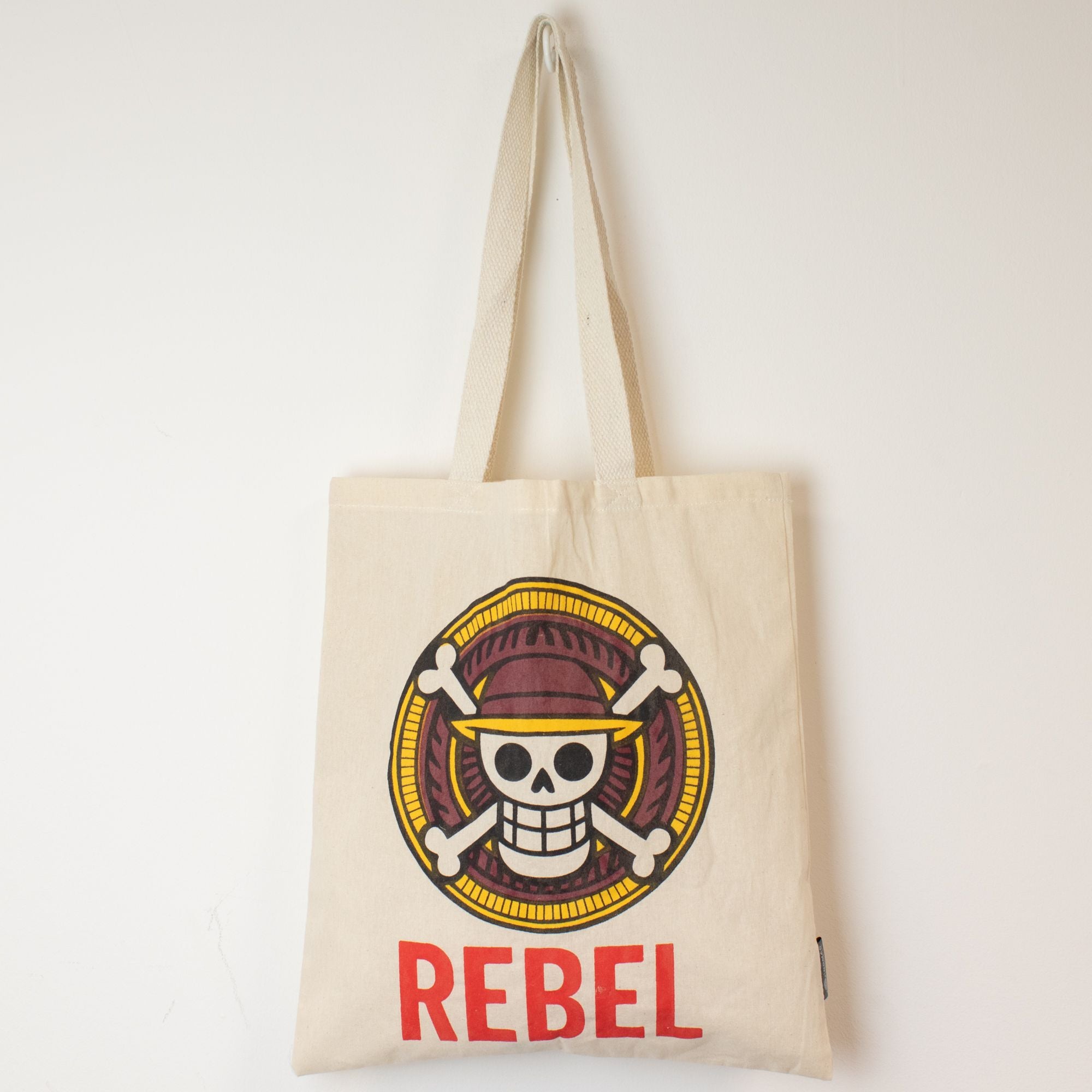 Nomad Sari Iconic Basic Tote Bag - REBEL - Natural 4oz